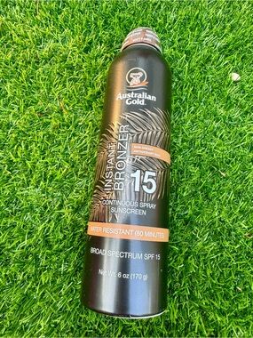 Australian Gold Instant Bronzer Continuous Spray SPF 15 - Black & Bronze